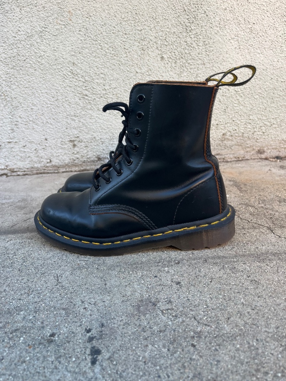 Doc Martens 1460 made in England black 8 eye booth UK 4 6 6.5 6 1/2 grunge UK